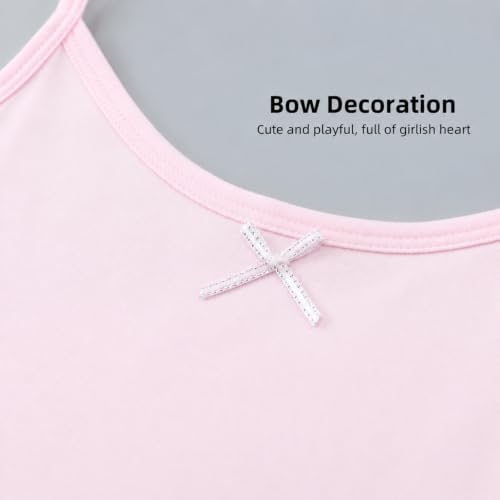 Image of Training Bras for Girls Tank Tops Built in Bra for 7-14 Years