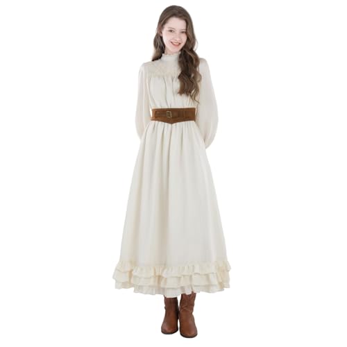 Costume de Renaissance médiéval CR ROLECOS haut victorien manches trompette haut de gamme