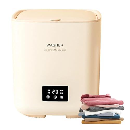Lavadora Portátil | Mini Lavadora De 10l | Pequeña Máquina De Lavado Inteligente Con 4 Modos De Limpieza Para Ropa De Bebé, Ropa Interior, Camping, Rv Y Viajes