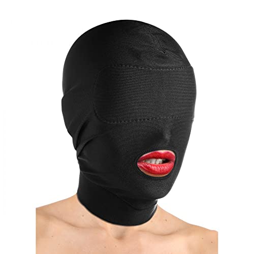XR Brands - Master Series Disguise Offener Mund Haube - Schwarz