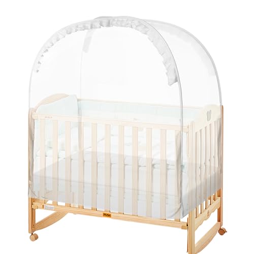 Tienda de campaña para cuna, cubierta de malla transpirable para cuna, recinto desplegable para cama de bebé, prevención de escalada y sueño seguro, protección para guardería, para dormitorio, viajes