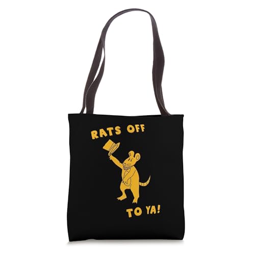 Rats Off To Ya! Funny Mouse Costume Magician Rat Novelty Tee Tote Bag