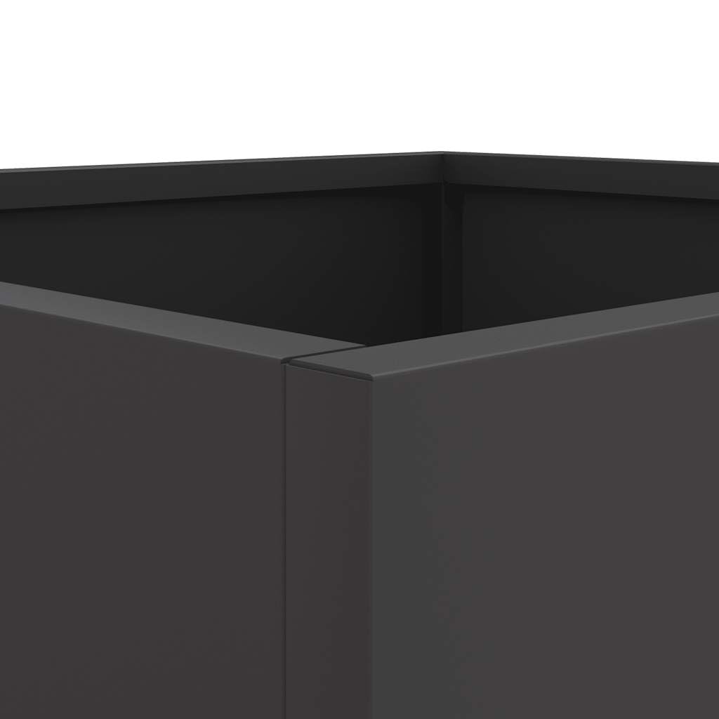 vidaXL Plantenbak 42x40x39 cm staal zwart