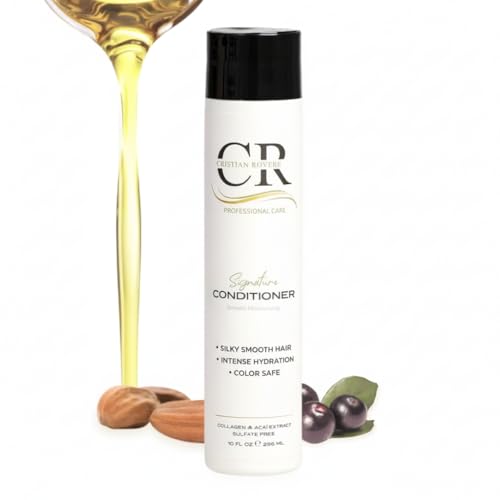 Cristian Rovere - Signature Conditioner - Infused With Collagen, Acai Extract & Organic Argan Oil - Sulfate Free & Paraben Free for All Hair Types - Moisturizing Conditioner - 10 Fl Oz