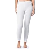 Indera Women's Warmwear Traditional Thermal Underwear Pant, White, Medium