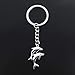 Produktbild TAOYUE Mode Schlüsselbund 32x22mm Double Dolphin Show Silber Farbe Anhänger DIY Männer   Auto Schlüsselanhänger Ringhalter Souvenir für Geschenk