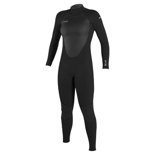O'Neill Women's Epic 4:3mm Back Zip Full Wetsuit, Durable Warmth with Good Flexibility for Surfing and All Water Activities