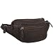 Produktbild STILORD 'Eliah' Vintage Gürteltasche aus Leder - Perfekt für Reisen, Festivals und Outdoor - Unisex Bauchtasche für Handy und Kamera, Farbe:matt - Dunkelbraun