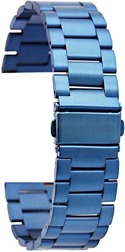 Bracelet de montre acier inoxydable 22mm fin avec barres ressort