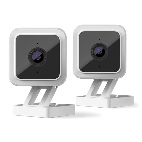 Roku Indoor Camera for Home Security, 2-Pack – Wired Security Camera with 1080p HD Color Night Vision, Works with Alexa & Google, Motion & Sound Detection, Built-in Siren, 90-Day Subscription Included
