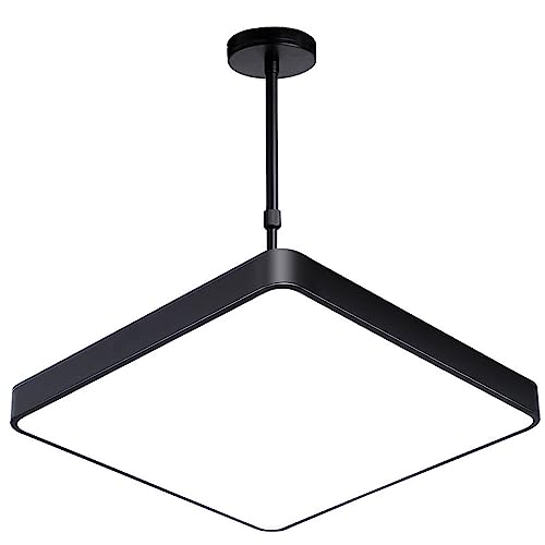 Lámpara colgante LED cuadrada de 36W con pantalla de acrílico y metal