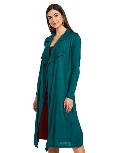 Image of BIBA Women Woollen Front Open Solid Shrug