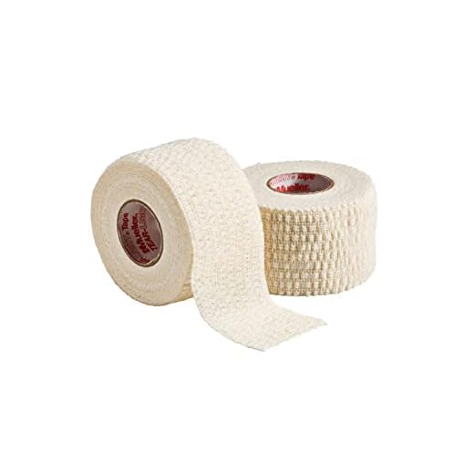 Mueller Tear-Light Tape, Elastisches Klebeband, 1 Rolle (Weiss, 3.8cm x 6.9m)