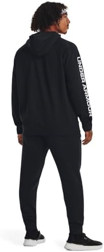Under Armour UA Rival Fleece Suit Erkek Eşofman Takımı, Black / / White, M - Görsel 3