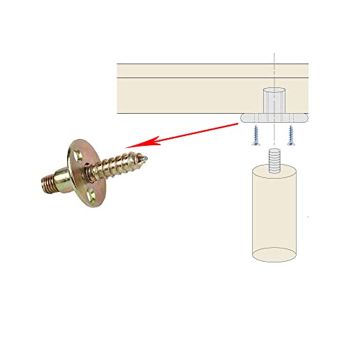 10 Stück Flanschmuttern T Mutter M10, Flansch mit Runder Basis, M10*37 * 2.5mm, Flanschmuttern 3 Loch T Mutter, Kohlenstoffstahl Einschlagmuttern Möbelbeschläge Innengewinde