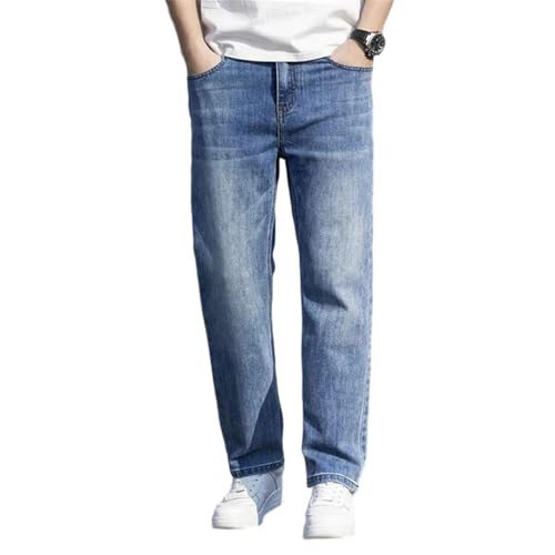 Men's Classic Solid-Color Jeans for All Seasons, Casual Straight-Leg Stretch Jeans for Comfort.