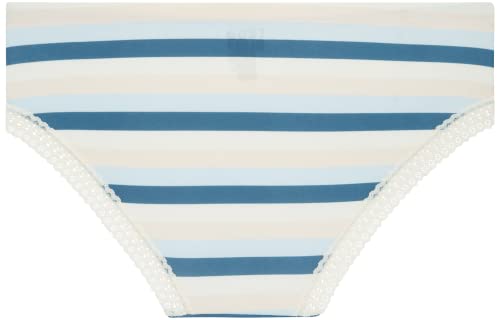 Izod Women's Underwear - 10 Pack Hipster Briefs, Lace Trim (Size: S-Xl), Size Small, Block Stripe/Arctice Ice/Pen Floral/Peony/Black #TOP4