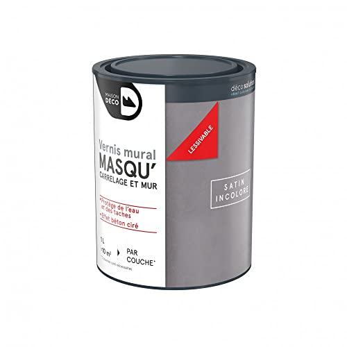 MAISON DECO Vernis, Masqu'carrelage, Transparent, 1 l