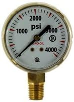 Rego EG7 Pressure Gauge New With 4000 PSIG Pressure Replacement Test Easy To Read Dial Face