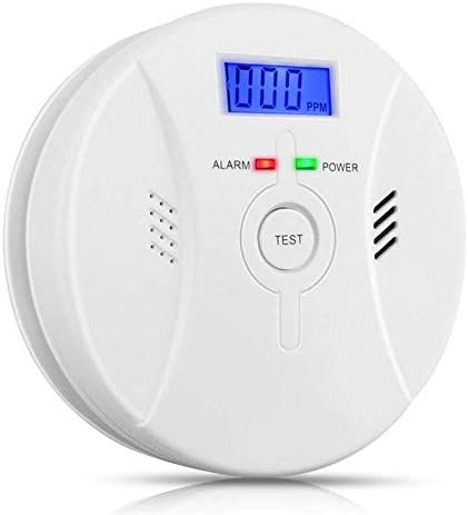 Combo Smoke and Carbon Monoxide Detector Battery Operated with Digital Display, Combination Fire and Co Alam for Home& Kitchen