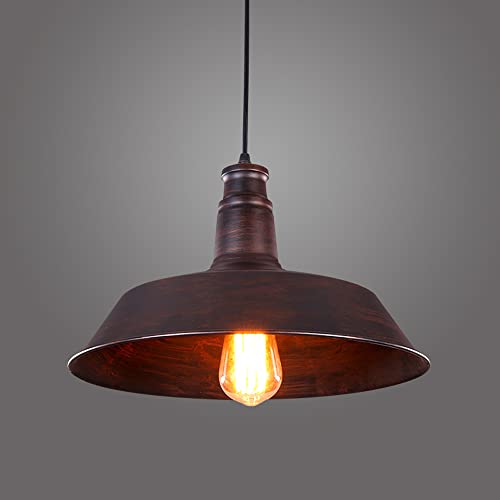 Luminaria de suspensión de Tapa de Marihuana Vintage, luz Colgante de Cabeza única Industrial, lámpara Colgante Colgante de Hierro rústico, para el Restaurante de la Barra de Estudio Café de Comedor