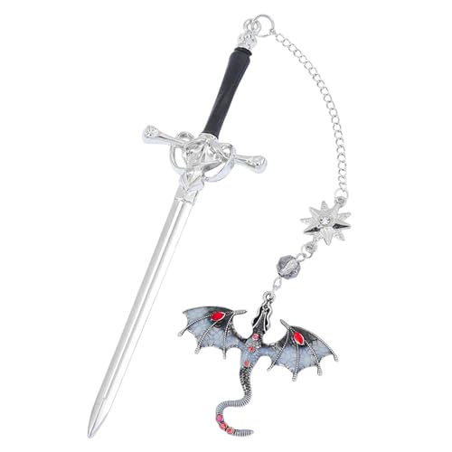 Image of Metal Bookmarks, Aesthetic Book Marks with Silver Stegosaurus Design, Reading Accessories for Fantasy Novel Readers, Students and Teachers, Book Markers for Daily Reading and Gift Giving