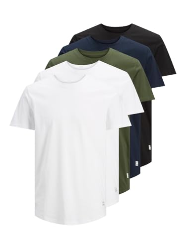 T shirt Jack & Jones Homme T shirt Paquet de 5 JJENOA EU