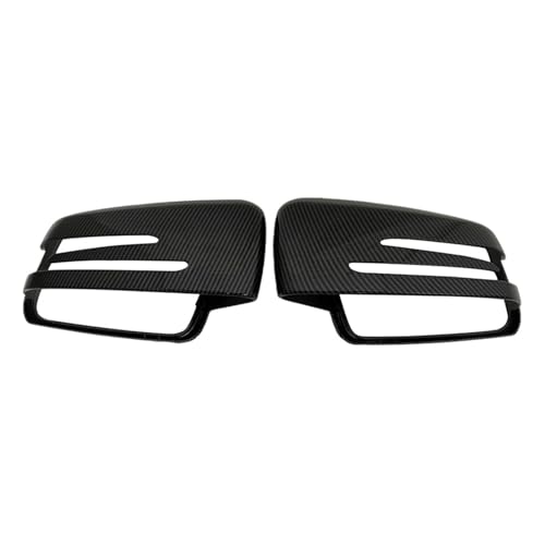 2個の交換用カーボンファイバーパターンリアビューサイドミラーカバーキャップ、ベンツW176 W246 W204 W212 W221 C117 X204 X156に対応(Carbon fiber pattern)