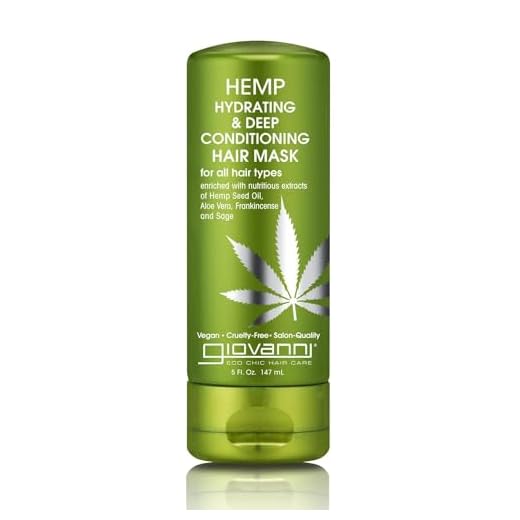 Giovanni Cosmetics Hemp Hydrating &Deep Conditioner Hair Mask, 178 g
