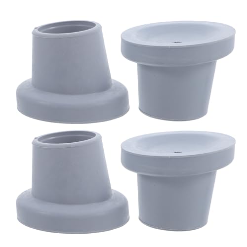 EXAOMBLE 4個 シャワーチェア用交換ゴム脚キャップ 内径 斜め設計滑り止めパーツ 安定性強化 浴室用椅子足保護 家 病院 対応