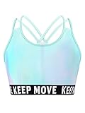 Kinder Mädchen Crop Top Stretch Ärmellos Tops Bauchfrei Shirt für Ballett Tanz Performance Sport Workout