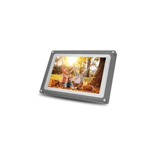 MINOLTA MNDPF101CLR 10.1" Acrylic Smart Photo Frame with Frameo App (White/Translucent Smoke)