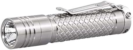 D3A TI Titanium Flashlight, XM-L2 U2 NW LED, 378lm, Silver, D3A-CLICKY-TI-XML2-NW