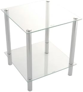 ASPECT Polo 5 Display Glass Unit-Clear, 5 Tier Corner-S - Silver/clear