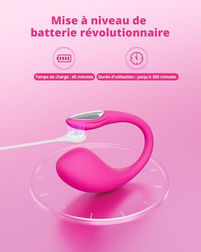 Sextoy Point G connecté LOVENSE Lush 4 vibromasseur discret télécommandé par appli