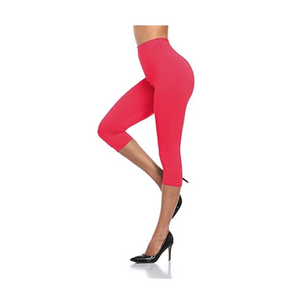 Womens Capri Leggings High Waisted Plus Size Tummy Control Stretchy Workout Joggers Yoga Pants - Image 5