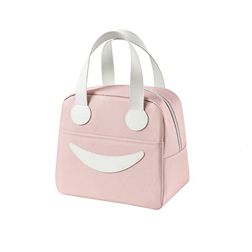 croselyu Bolsa de almuerzo portátil Mini bolsa de almuerzo con aislamiento, bolsa de almuerzo portátil linda bolsa de picnic al aire libre bolsa de hielo bolsa de almacenamiento (pequeño, rosa) Cover