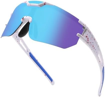 Kids Cycling Glasses, Sports Sunglasses for Adults & Youth, Ultra Light Sunglasses for running,cycling, baseball