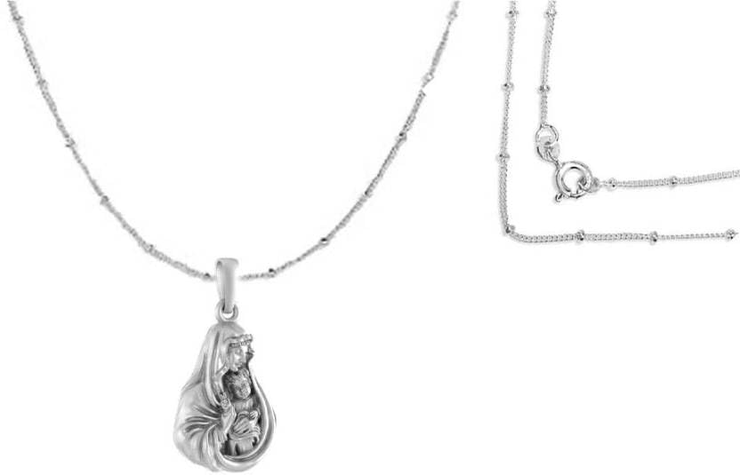 Pendentif en argent sterling Mary petite boule à porter au quotidien