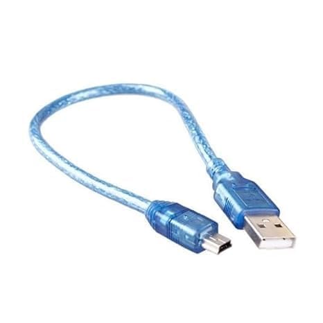 Electronic Crops Nano USB 2.0 A to USB 2.0 Mini B Cable, 30cm, Pack of 1, for Arduino Project-image-19