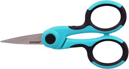 Singer 00557 4-1/2-Inch Proseries Detail Scissors With Nano Tip, Teal #TOP1