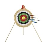 armbrust zielscheibe 225 lbs 🎯 hohwertiges Set bestehend aus Strohzielscheibe fürs Bogenschießen mit Holzständer - ideal um gleich zu starten
