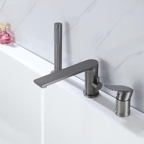 Robinet de douche haut de gamme gris pistolet pour bain moderne LWX