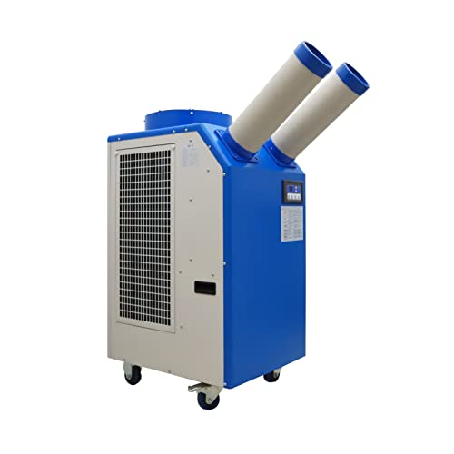 INTBUYING Mobile Industrial Air Conditioners Spot Cooler Air Conditioner Workshop Post Cooling Mobile Air Conditioners Double Outlets 220V