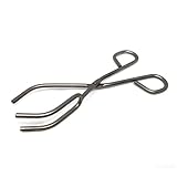 A2Z Stainless Steel Crucible Tongs 3-Prong Beaker Tongs – Heat Resistant Lab Tool for Crucibles, Flasks, and Hot Containers - Ideal For Industrial and Scientific Applications