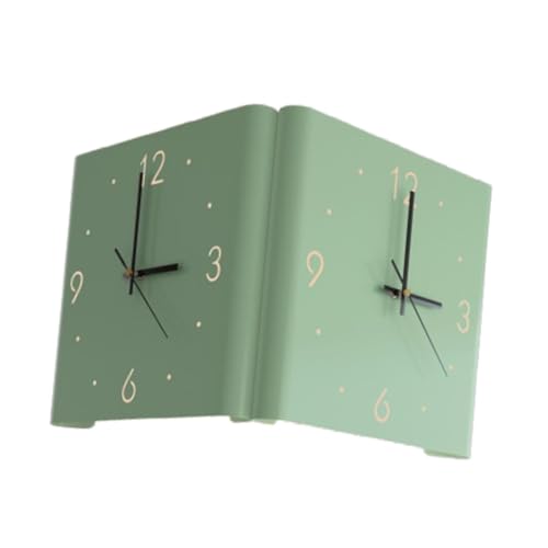 Horloge murale d'angle double face unique et lumineuse pour chambre - 5