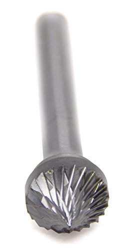 Image of Benchmark Abrasives 90-Degree Countersink Premium Double Cut Tungsten Carbide Burr for Metal Wood Welding Deburring Sculpting High-Speed Die Grinders Enclosed in Plastic Capsule 1 /4 inch Shank (SK-5)
