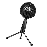 Btuty Micrófono de condensador USB Micro en forma de bola con mini trípode de metal de escritorio para ordenador portátil PC Jugar juegos Grabación