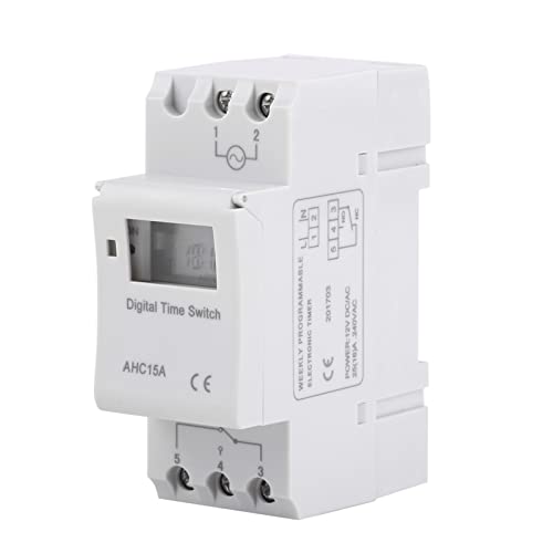 Interrupteur horaire programmable AHC15A 220V 16A avec écran LCD et 28 programmes - 3