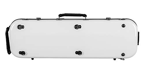 Tonareli Violin Oblong Fiberglass Case- White 4/4 Vnfo1000 #TOP1